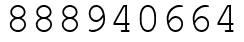 Число 888940664.