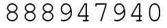 Число 888947940.