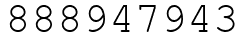 Число 888947943.