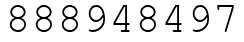 Число 888948497.