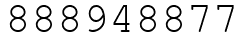 Число 888948877.