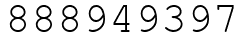 Число 888949397.