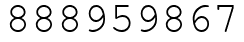 Число 888959867.