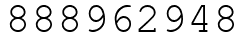 Число 888962948.
