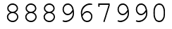 Число 888967990.