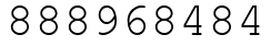 Число 888968484.