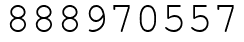 Число 888970557.