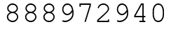 Число 888972940.