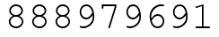 Число 888979691.
