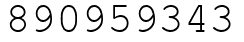 Число 890959343.
