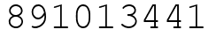 Число 891013441.