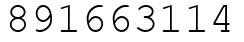 Число 891663114.