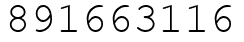 Число 891663116.