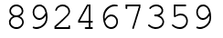 Число 892467359.
