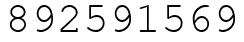 Число 892591569.