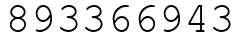 Число 893366943.