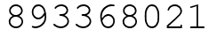 Число 893368021.