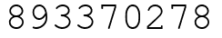 Число 893370278.