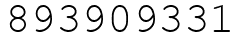 Число 893909331.