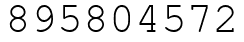 Число 895804572.