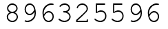 Число 896325596.