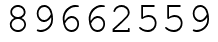 Число 89662559.