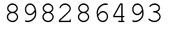 Число 898286493.