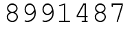 Число 8991487.