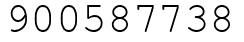 Число 900587738.