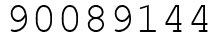 Число 90089144.