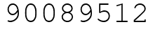 Число 90089512.