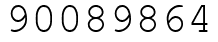 Число 90089864.