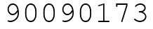 Число 90090173.