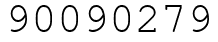 Число 90090279.