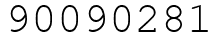 Число 90090281.