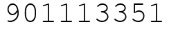 Число 901113351.