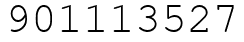 Число 901113527.