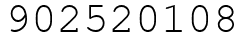 Число 902520108.