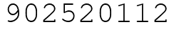 Число 902520112.
