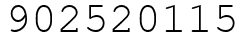 Число 902520115.