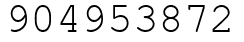 Число 904953872.