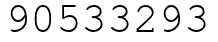 Число 90533293.