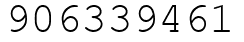Число 906339461.