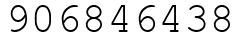 Число 906846438.