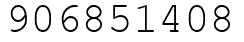 Число 906851408.