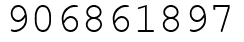 Число 906861897.