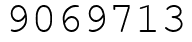 Число 9069713.