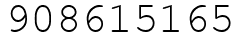 Число 908615165.