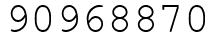 Число 90968870.