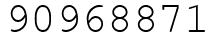Число 90968871.